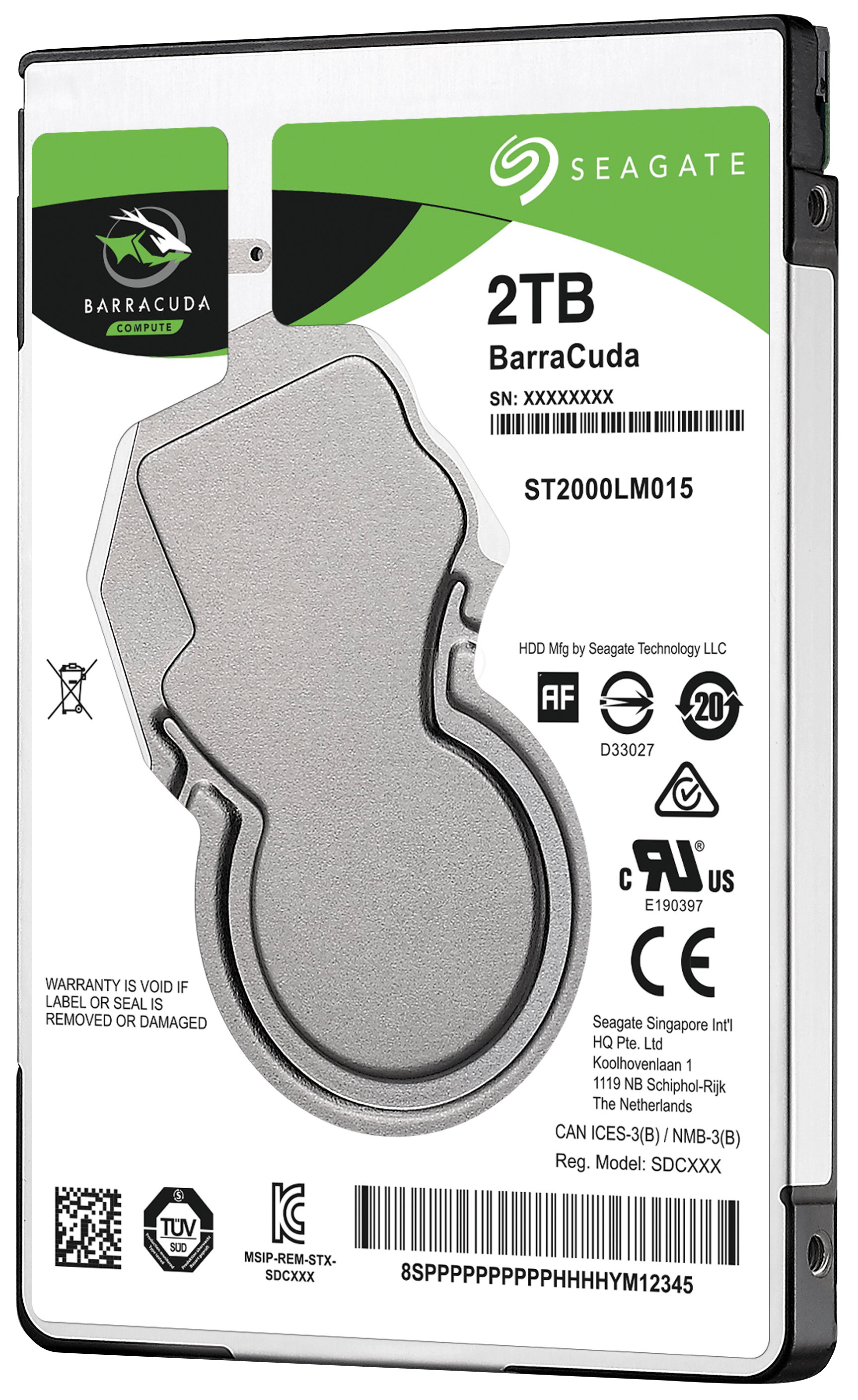 Seagate Barracuda 2TB SATA 6Gbs 2.5 Inch 5400 RPM 128MB Cache Internal Hard Disk Drive - ONE CLICK SUPPLIES