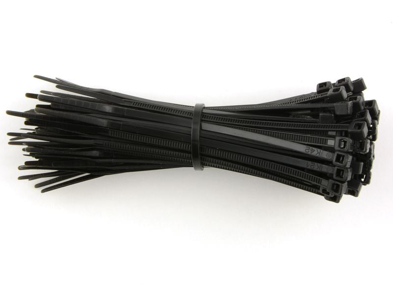 ValueX Cable Ties 100x2.5mm Black (Pack 100) - 4CAB100 - ONE CLICK SUPPLIES