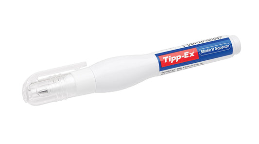 Tipp-Ex Shake n Squeeze Correction Fluid Pen 8ml White (Pack 3) - 8024253 - ONE CLICK SUPPLIES