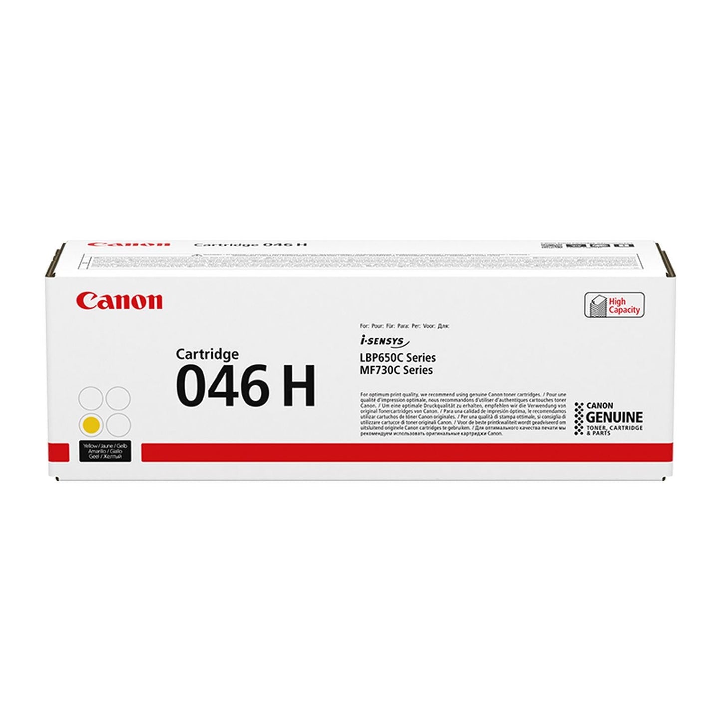 Canon 046HY Yellow High Capacity Toner Cartridge 5k pages - 1251C002 - ONE CLICK SUPPLIES