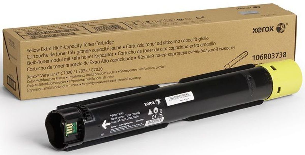 Xerox Yellow High Capacity Toner Cartridge 16.5k pages for VLC70XX - 106R03738 - ONE CLICK SUPPLIES