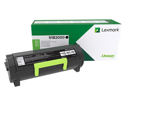 Lexmark Black Toner Cartridge 2.5K pages - 51B2000 - ONE CLICK SUPPLIES