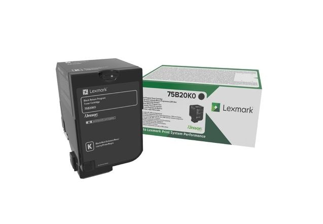 Lexmark Black Toner Cartridge 13K pages - 75B20K0 - ONE CLICK SUPPLIES