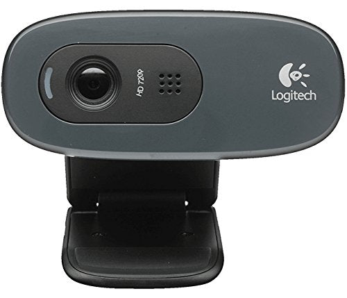 Logitech C270 HD 3MP 1280 x 720 Pixels Resolution USB 2.0 Black Webcam - ONE CLICK SUPPLIES