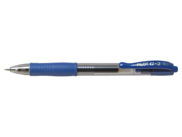 Pilot G-207 Retractable Gel Rollerball Pen 0.7mm Tip 0.39mm Line Blue (Pack 20) - 3131910516477 - ONE CLICK SUPPLIES