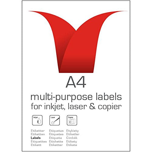 ValueX Multipurpose Label 99.1x57mm Label 10 Per A4 Sheet White (Pack 1000 Labels) - 15257SM - ONE CLICK SUPPLIES