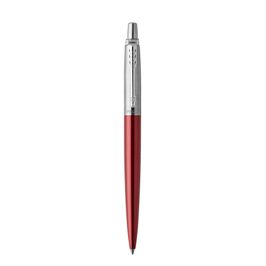 Parker Jotter Ballpoint Pen Red/Chrome Barrel Blue ink - 1953241 - ONE CLICK SUPPLIES