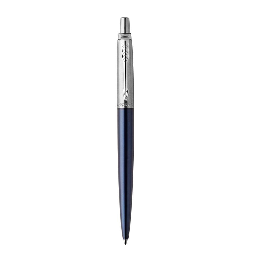 Parker Jotter Ballpoint Pen Blue/Chrome Barrel Blue ink - 1953209 - ONE CLICK SUPPLIES