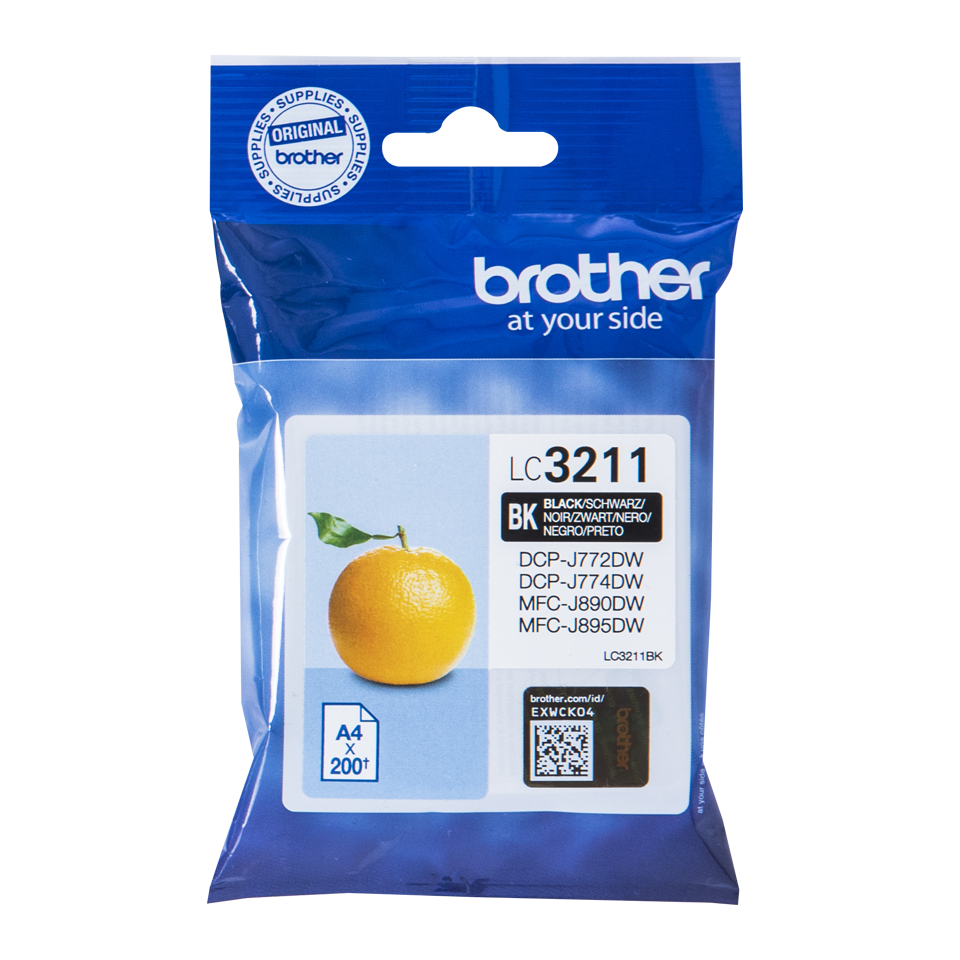 Brother Black Ink Cartridge 15ml - LC3211BK - ONE CLICK SUPPLIES