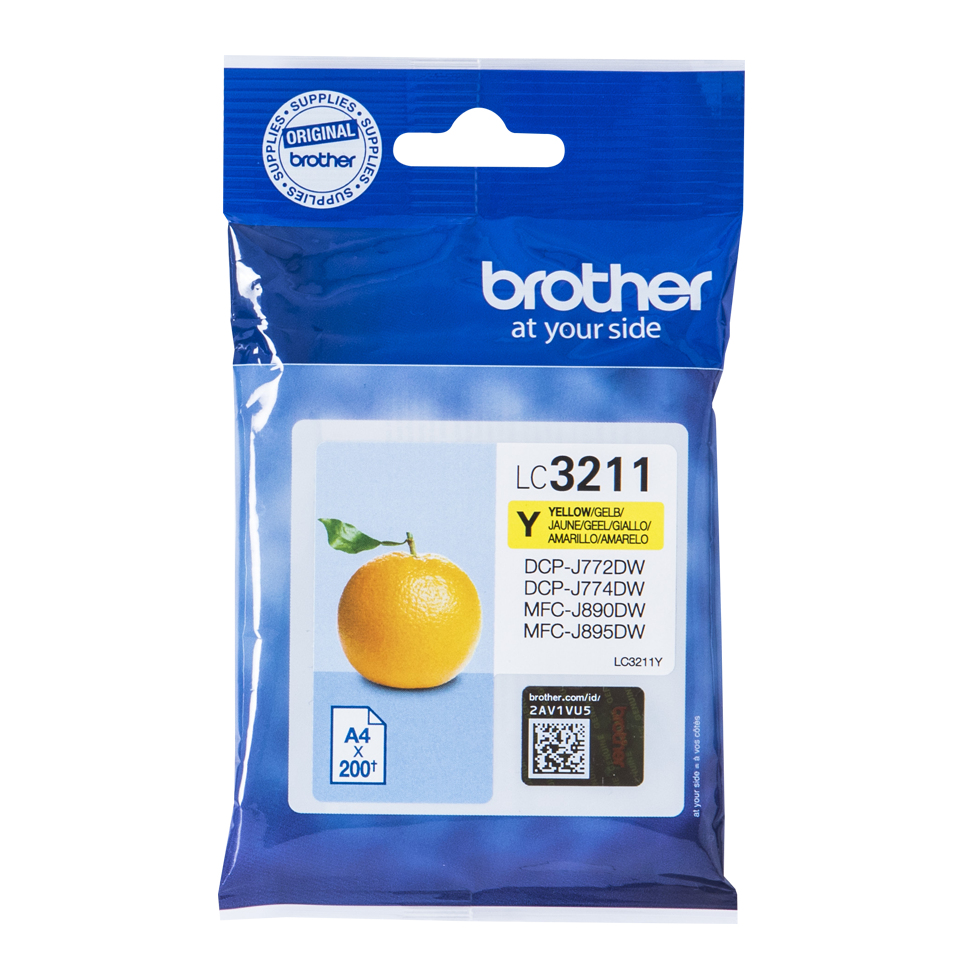 Brother Yellow Ink Cartridge 12ml - LC3211Y - ONE CLICK SUPPLIES