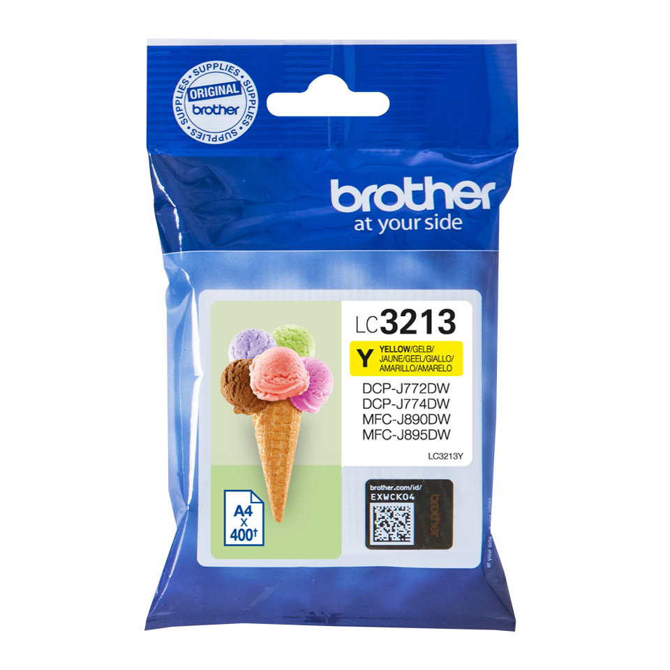 Brother Yellow Ink Cartridge 10ml - LC3213Y - ONE CLICK SUPPLIES