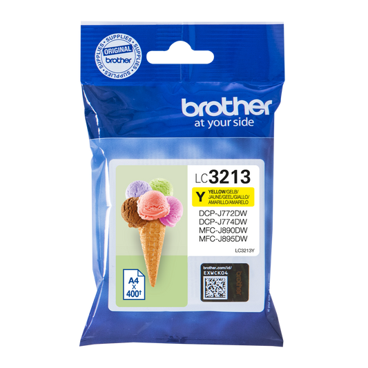 Brother Yellow Ink Cartridge 10ml - LC3213Y - ONE CLICK SUPPLIES