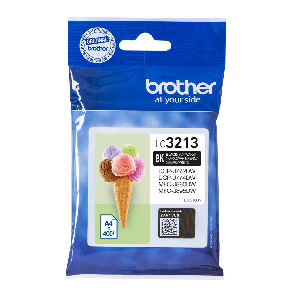 Brother Black Ink Cartridge 15ml - LC3213BK - ONE CLICK SUPPLIES