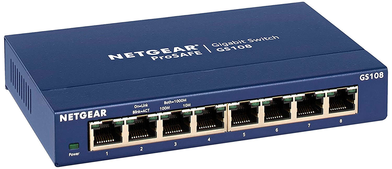 Netgear Prosafe 8 Port Gigabit Desktop Switch - ONE CLICK SUPPLIES