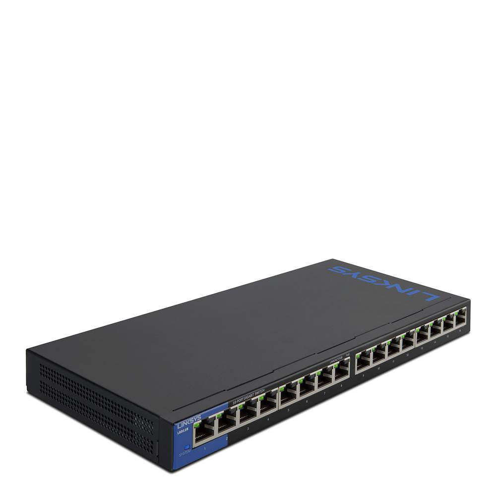 Linksys 1GB Unmanaged 16 Port Switch - ONE CLICK SUPPLIES