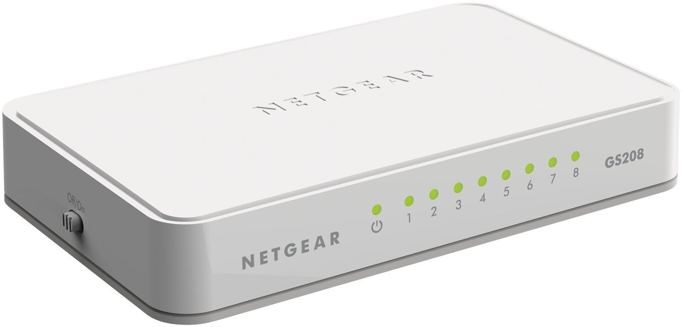 Netgear GS208 Unmanaged Gigabit Ethernet 8 Port - ONE CLICK SUPPLIES