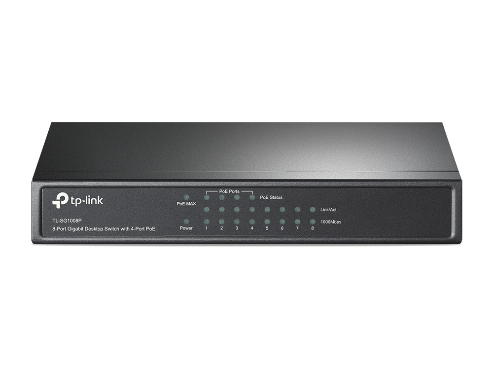 TP Link 8Port Gigabit Unmanaged PoE Switch with - ONE CLICK SUPPLIES