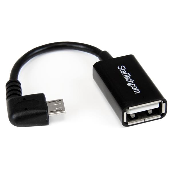 StarTech.com 5in Right Angle Micro USB to USB - ONE CLICK SUPPLIES