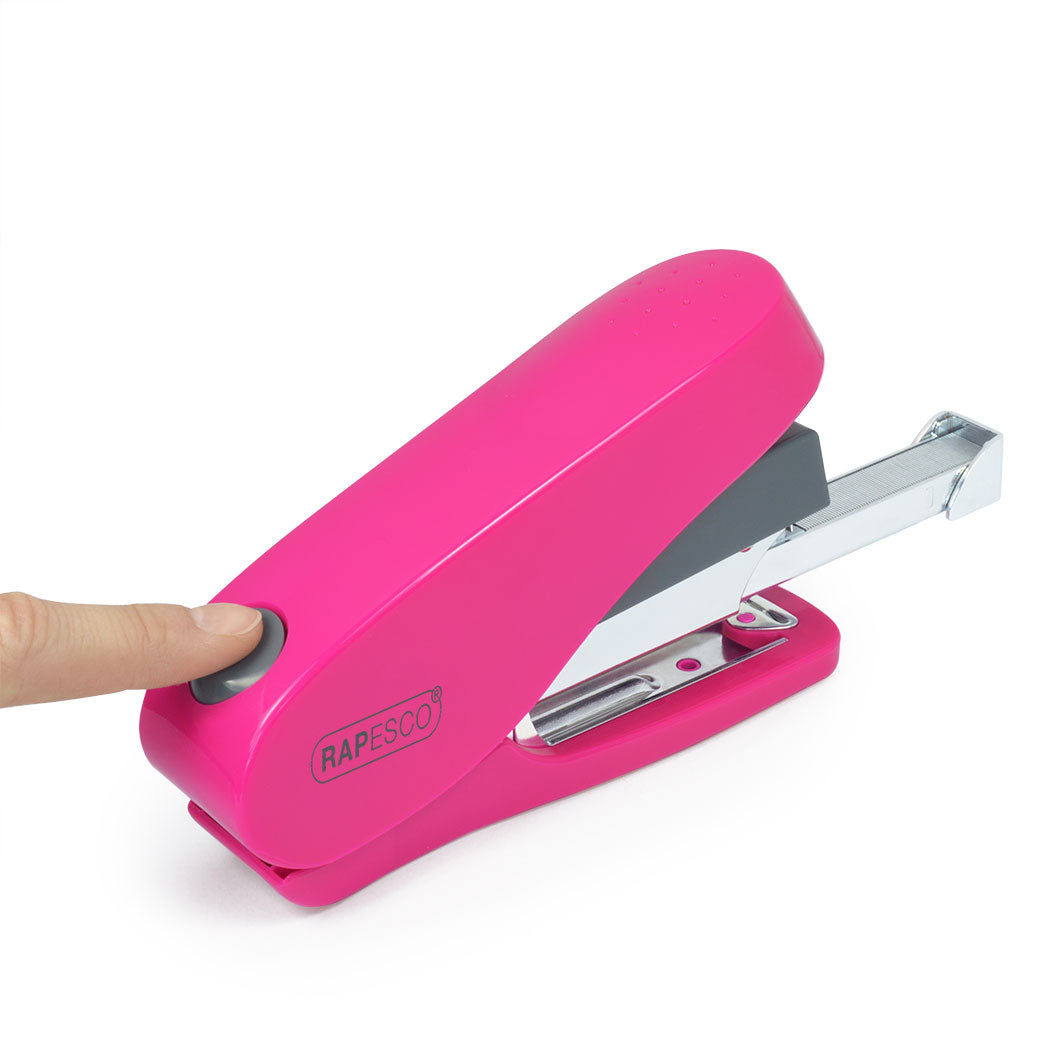 Rapesco Luna Less Effort Half Strip Stapler 50 Sheet Pink - 1468 - ONE CLICK SUPPLIES