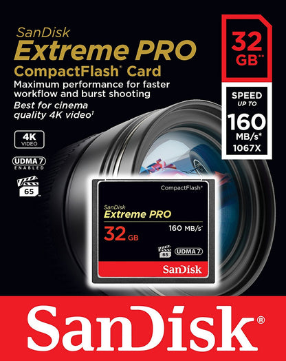 Sandisk 32GB Extreme Pro Compact Flash - ONE CLICK SUPPLIES