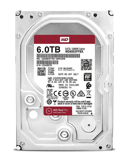 WD HDD Internal 6TB Red Pro SATA 3.5IN - ONE CLICK SUPPLIES