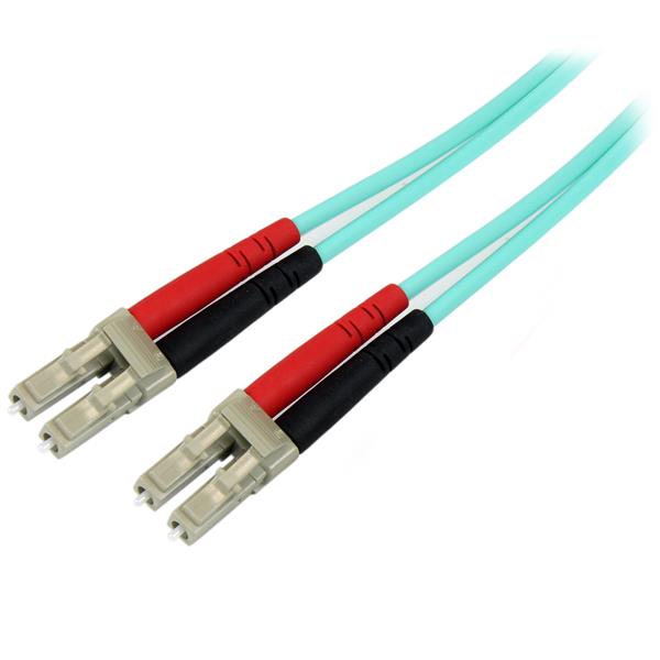 StarTech.com 2m Aqua MM 50 125 OM4 Fiber Optic Cable - ONE CLICK SUPPLIES