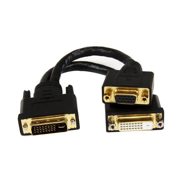 StarTech.com 8in DVI I Male to DVI D Female - ONE CLICK SUPPLIES