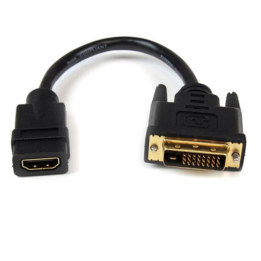 StarTech.com 8in HDMI to DVI D Video Cable - ONE CLICK SUPPLIES