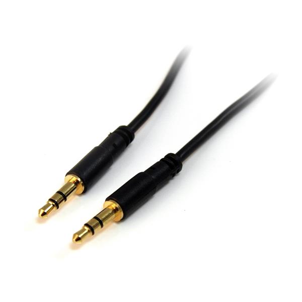 StarTech.com 1ft Slim 3.5mm Audio Cable - ONE CLICK SUPPLIES