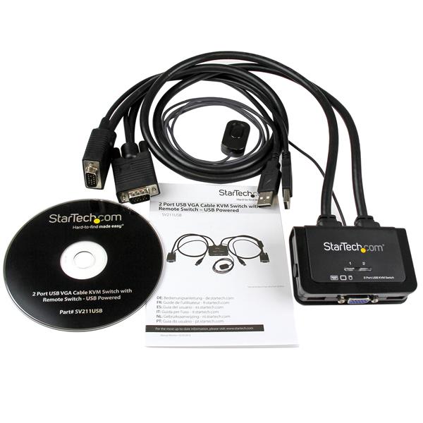 StarTech.com 2 Port USB VGA KVM Switch - ONE CLICK SUPPLIES