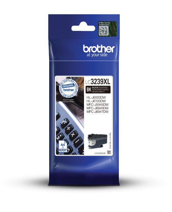 Brother Black High Capacity Ink Cartridge 128ml - LC3239XLBK - ONE CLICK SUPPLIES