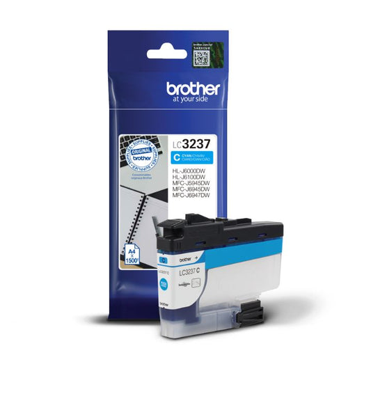 Brother Cyan Ink Cartridge 16ml - LC3237C - ONE CLICK SUPPLIES