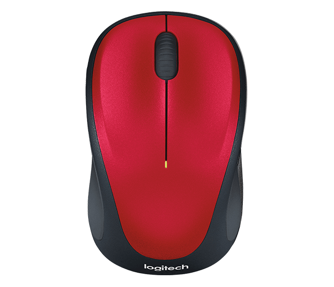 Logitech M235 Red Wireless Mouse - ONE CLICK SUPPLIES