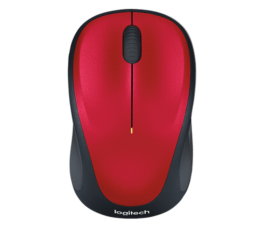 Logitech M235 Red Wireless Mouse - ONE CLICK SUPPLIES