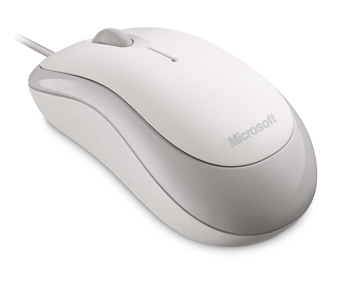 Microsoft Basic Optical White Business Mouse - ONE CLICK SUPPLIES