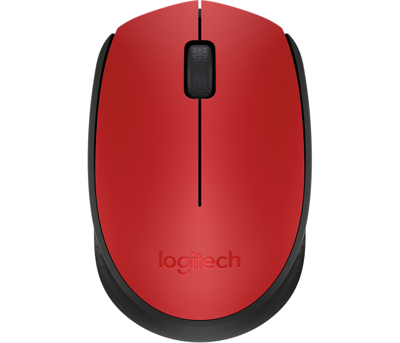 Logitech M171 Wireless Red Mouse - ONE CLICK SUPPLIES