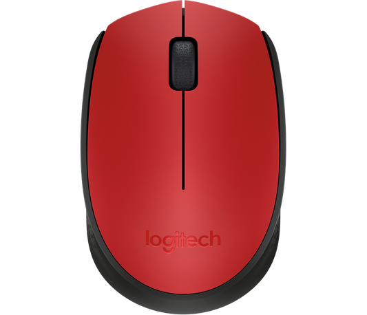 Logitech M171 Wireless Red Mouse - ONE CLICK SUPPLIES