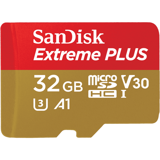 SanDisk Extreme Plus 32GB Class 10 UHS-I-U3 Micro SDHC - ONE CLICK SUPPLIES