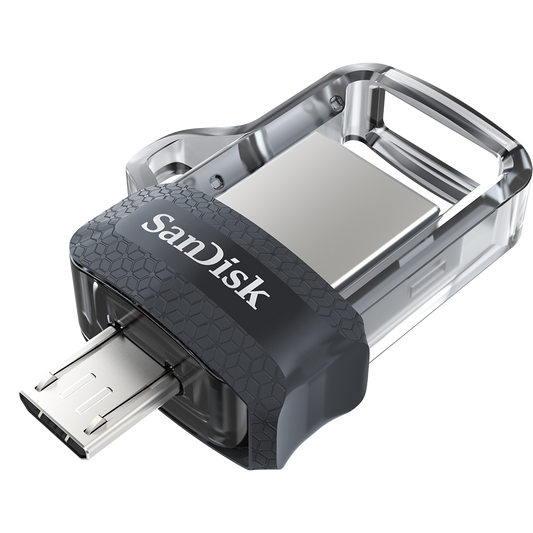 SanDisk Ultra Dual M3.0 Flash Drive USB-A Micro USB - ONE CLICK SUPPLIES