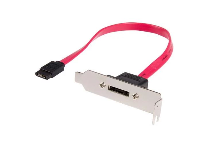 StarTech.com 1ft LP SATA to eSATA Plate Adapter - ONE CLICK SUPPLIES