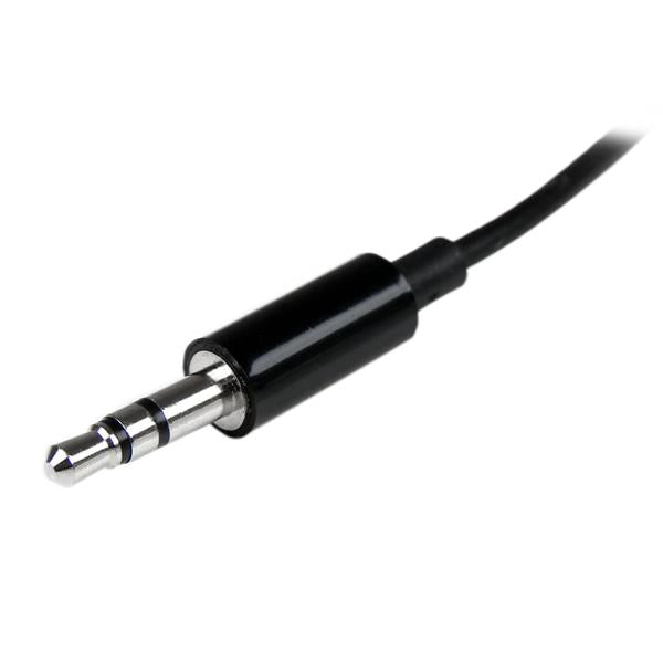 StarTech.com Black Slim Mini Jack Splitter Cable - ONE CLICK SUPPLIES