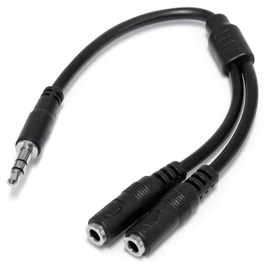 StarTech.com Slim Stereo Splitter M to 2x F Cable - ONE CLICK SUPPLIES