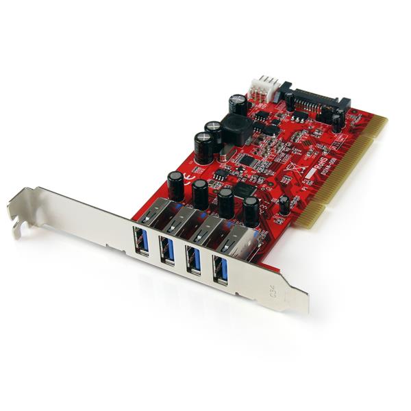 StarTech.com 4 Port SuperSpeed USB 3.0 PCI Card - ONE CLICK SUPPLIES