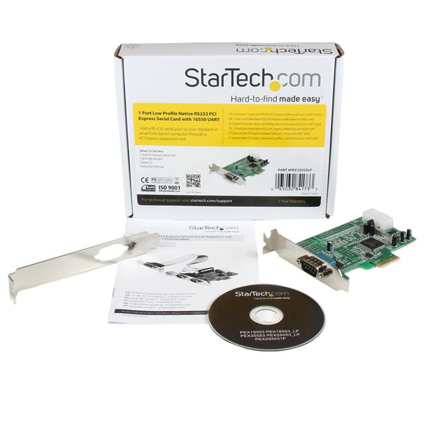 StarTech.com 1 Port PCI Express RS232 Serial Card - ONE CLICK SUPPLIES