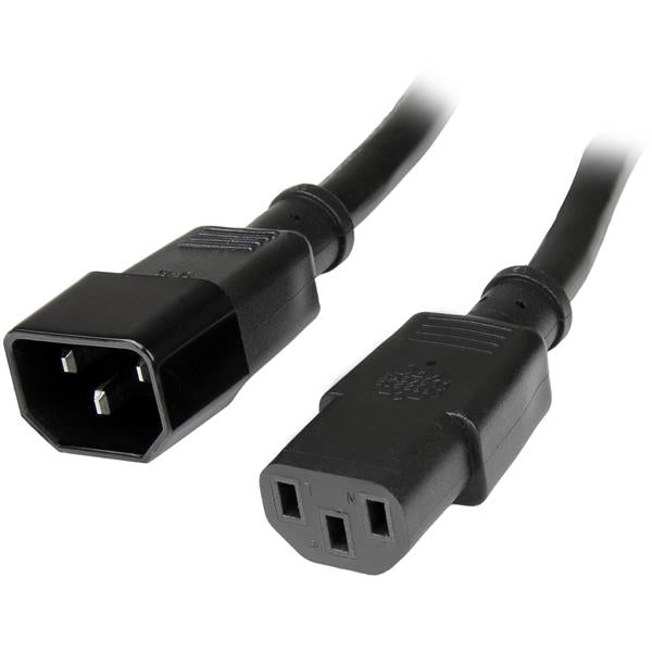 StarTech.com 1m Power Cord C14 to C13 - ONE CLICK SUPPLIES