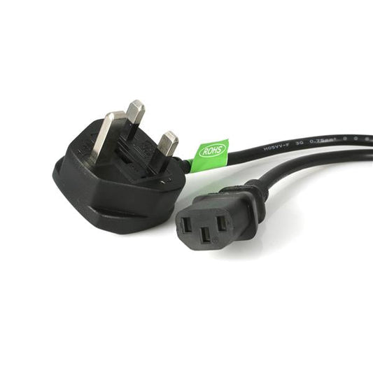 StarTech.com 6 ft Standard UK Computer Power Cord - ONE CLICK SUPPLIES