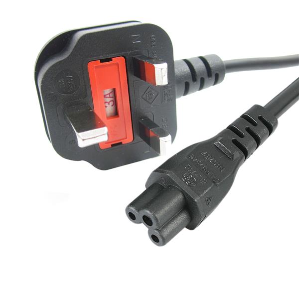 StarTech.com 1m BS 1363 to C5 Power Cord UK - ONE CLICK SUPPLIES