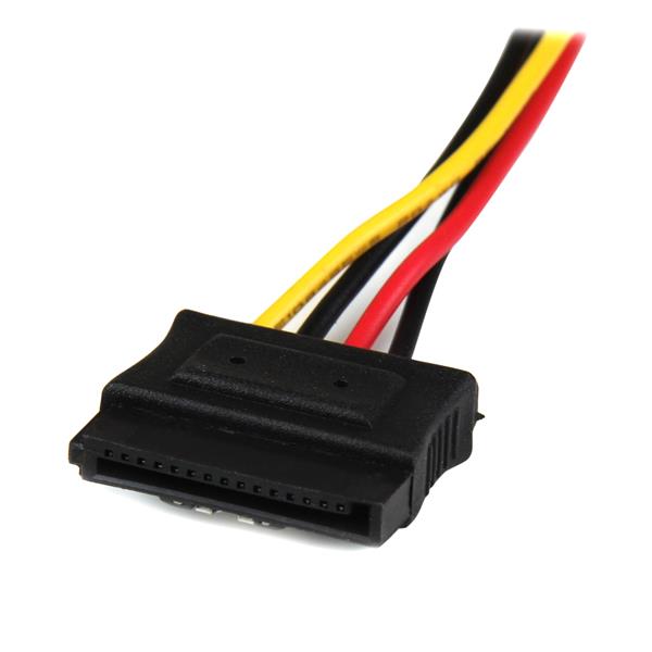 StarTech.com 12in LP4 to 2x Latching SATA Power Y Cab - ONE CLICK SUPPLIES