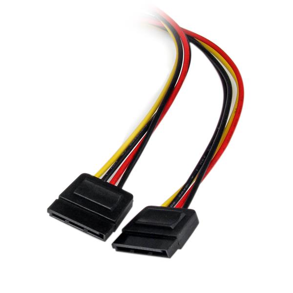 StarTech.com 12in LP4 to 2x SATA Power Y Cable - ONE CLICK SUPPLIES