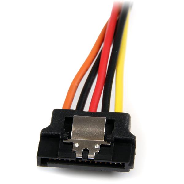 StarTech.com 6in Latching SATA Power Y Adapter - ONE CLICK SUPPLIES